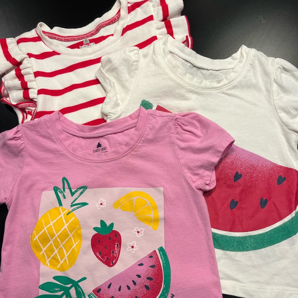 Baby Gap Brannans Favorites Brand Short Sleeve Shirts Size 3T